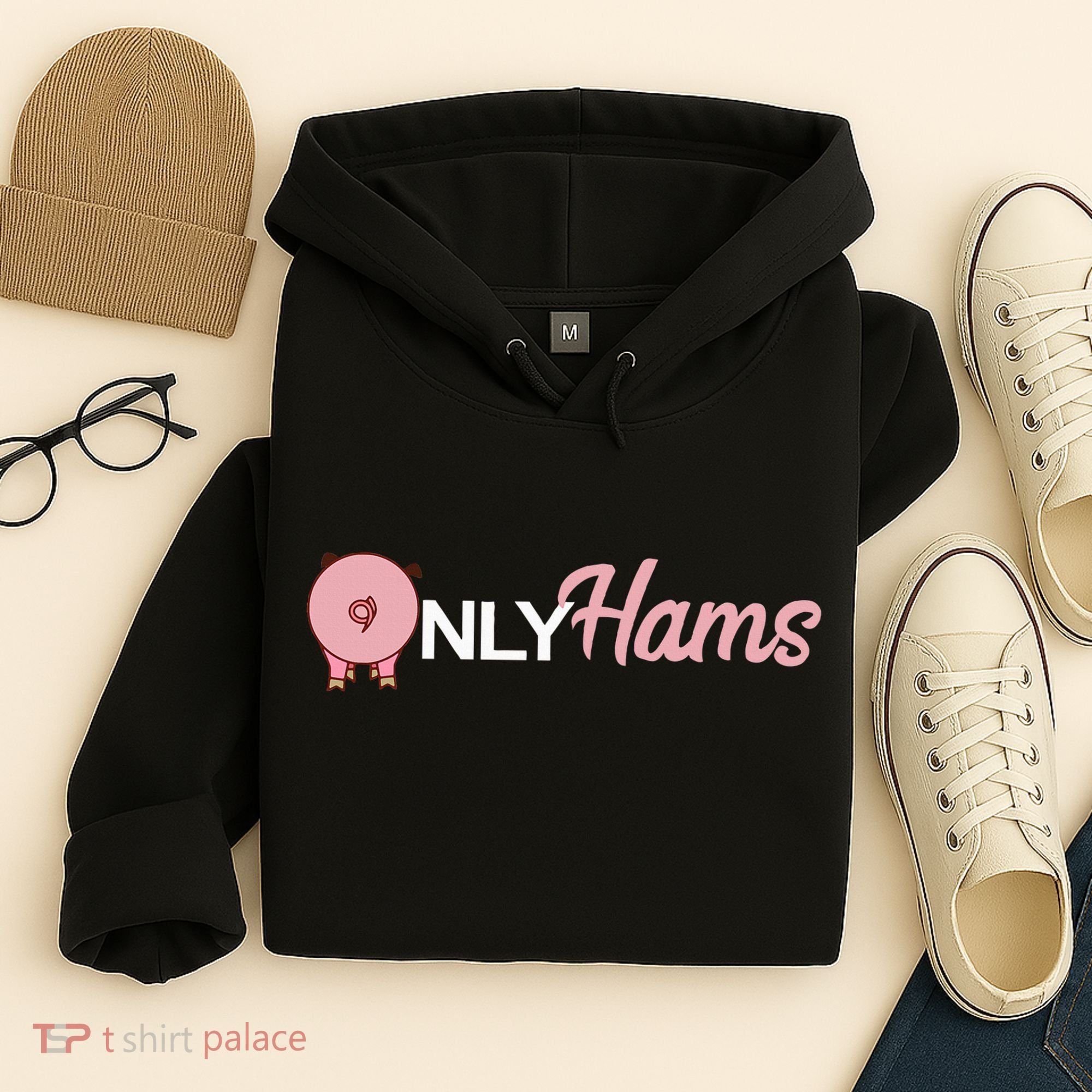 Funny Pig Only Hams Funny Pork Pig Farmer Hoodie