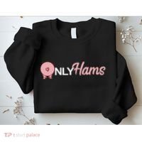 Funny Pig Only Hams Funny Pork Pig Farmer Sweatshirt thumb 2