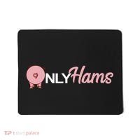 Funny Pig Only Hams Funny Pork Pig Farmer Mousepad thumb 0