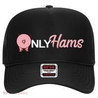 Funny Pig Only Hams Funny Pork Pig Farmer Hat thumb 0