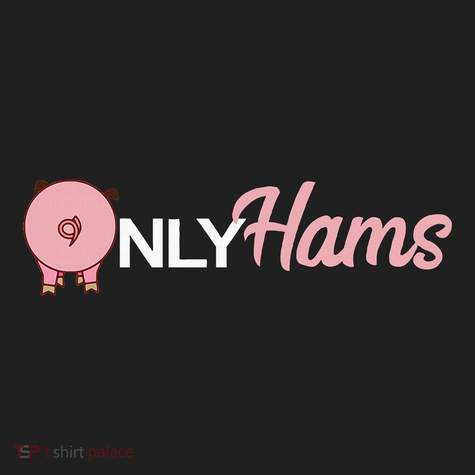 Funny Pig Only Hams Funny Pork Pig Farmer Golf Towel