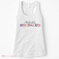 Funny Probably Overstimulated Neurodivergent Mental Health Women's Tank Top thumb 0