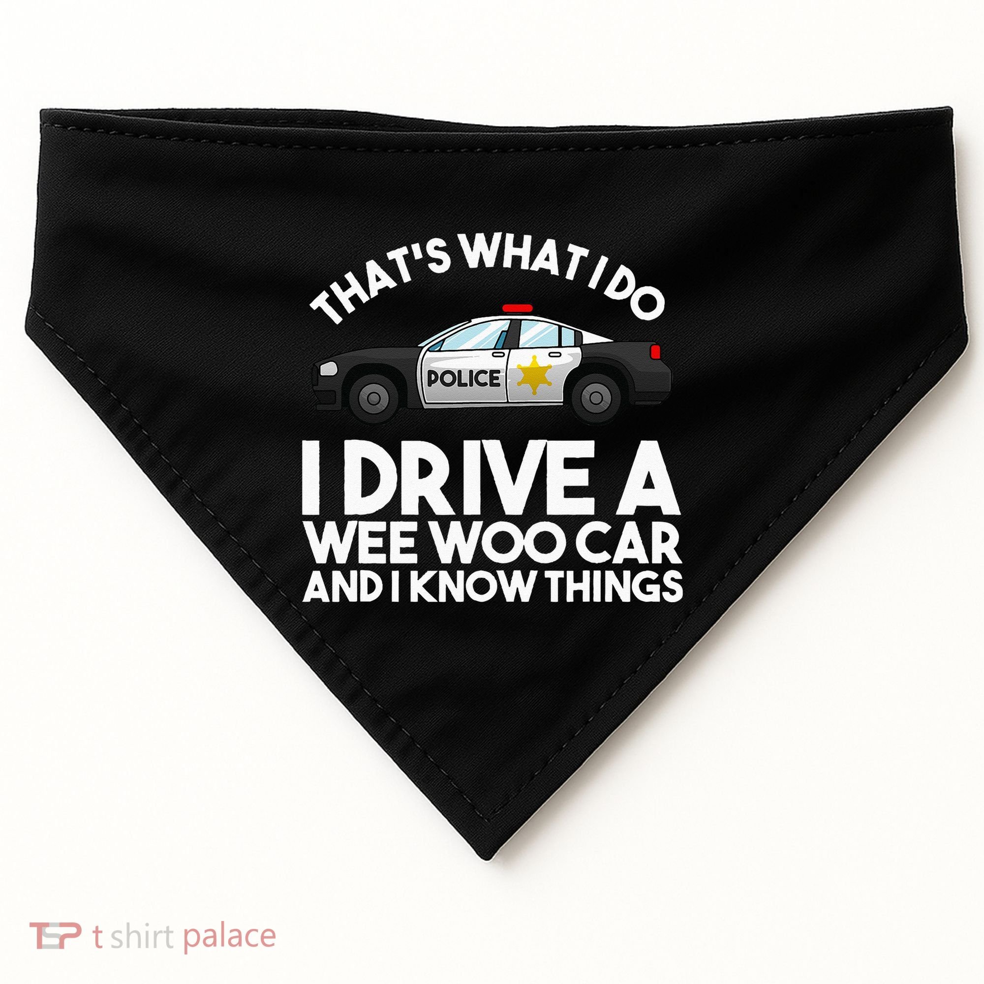 Funny Police Officer Gift For Cop Law Enforcement USA-Made Doggie Bandana