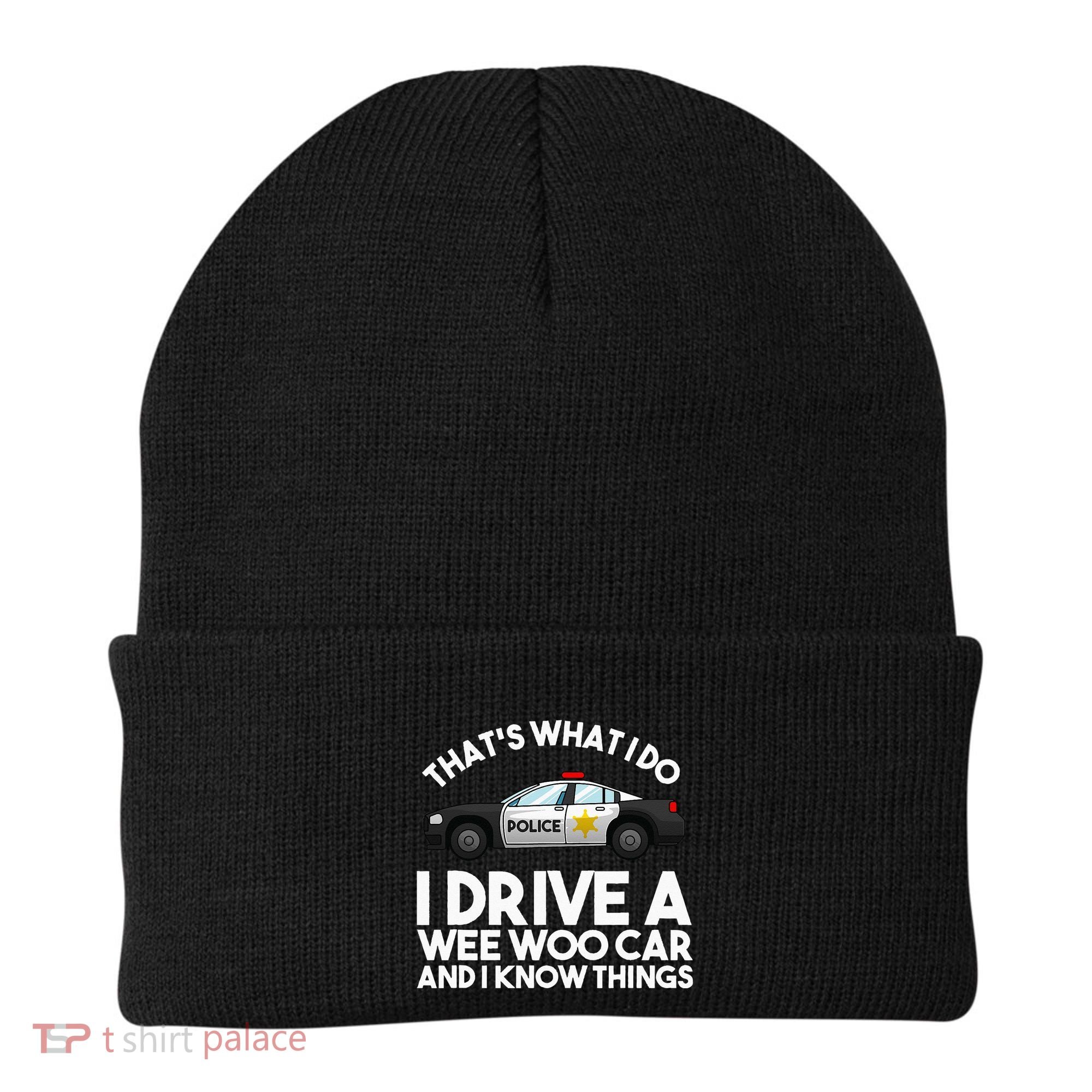 Funny Police Officer Gift For Cop Law Enforcement Beanie