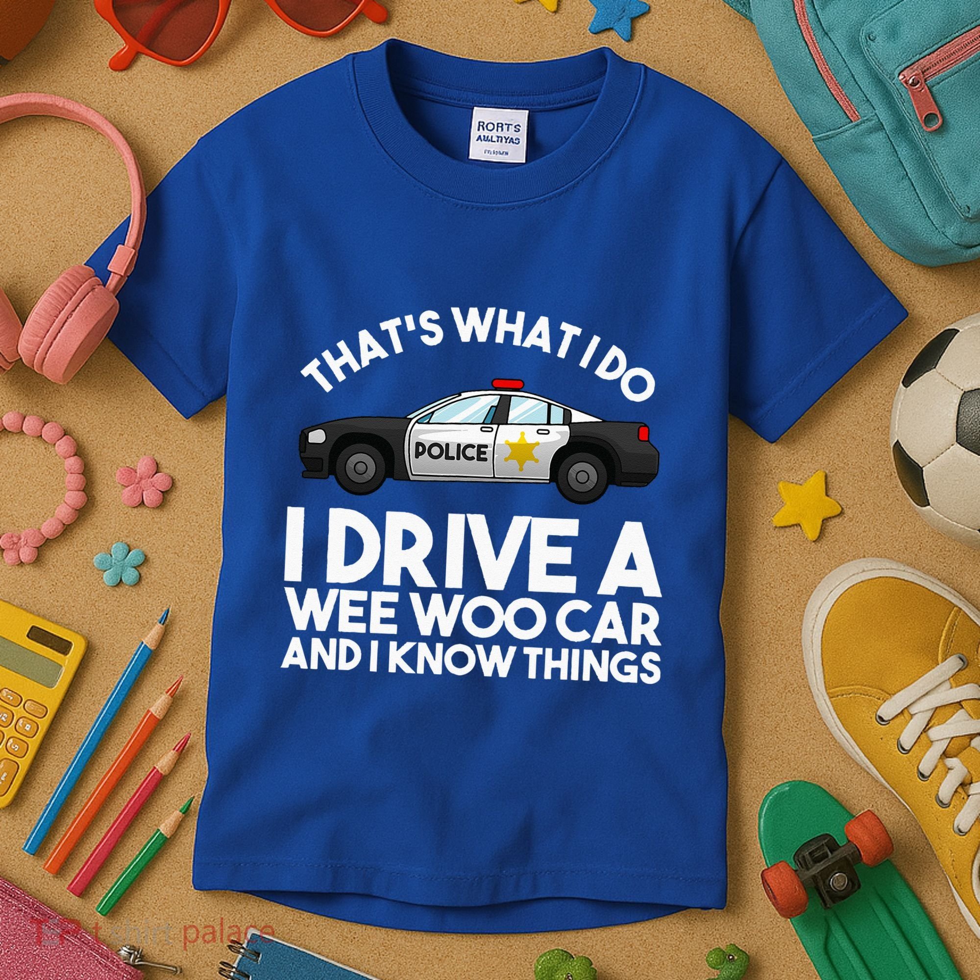 Funny Police Officer Gift For Cop Law Enforcement Kids T-Shirt