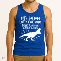 Funny Punctuation Of English Lets Eat Kids Grammar Gift Tank Top thumb 3