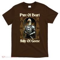 Funny Pure Of Heart Silly Of Goose Sir Goose In Knight Armor T-Shirt thumb 0