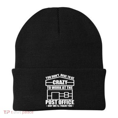 Funny Post Office Worker Crazy Postal Worker Mailman Cool Gift Beanie