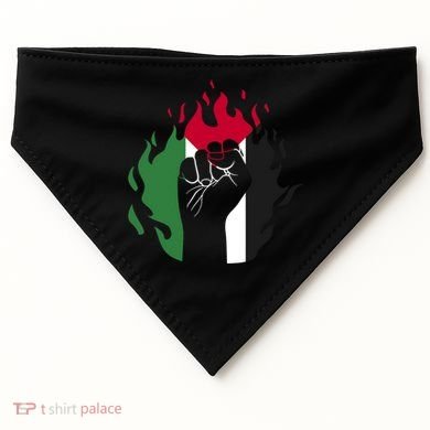 Free Palestine Palestine Flag USA-Made Doggie Bandana