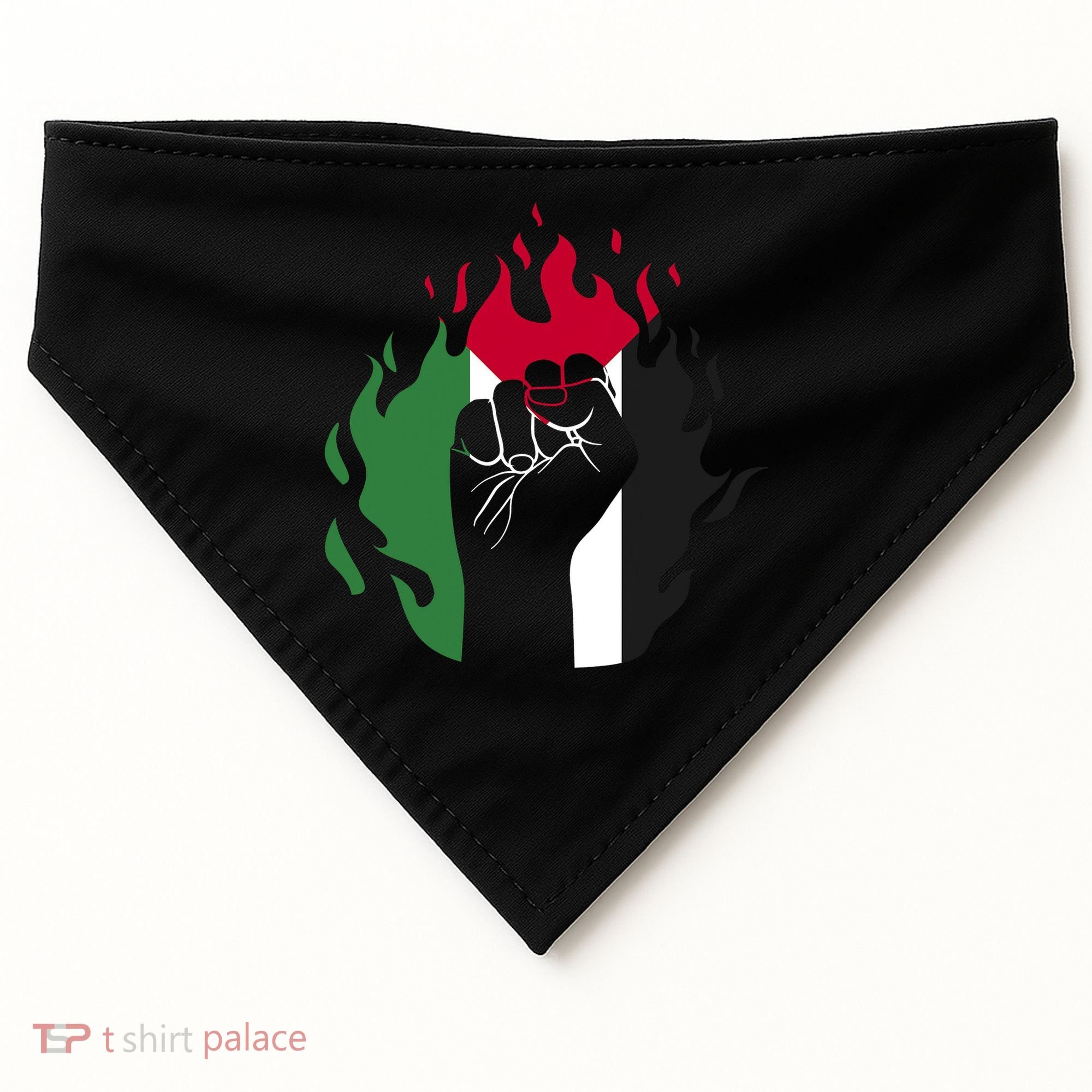 Free Palestine Palestine Flag USA-Made Doggie Bandana