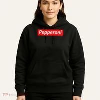 Funny Pizza Pepperoni & Not Supreme For Ns, Tweens Hoodie thumb 5