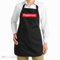 Funny Pizza Pepperoni & Not Supreme For Ns, Tweens Apron thumb 2