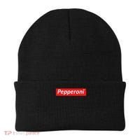 Funny Pizza Pepperoni & Not Supreme For Ns, Tweens Beanie thumb 0