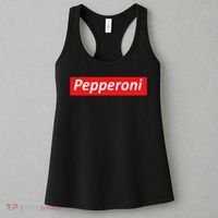 Funny Pizza Pepperoni & Not Supreme For Ns, Tweens Women's Tank Top thumb 3