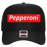 Funny Pizza Pepperoni & Not Supreme For Ns, Tweens Hat thumb 0