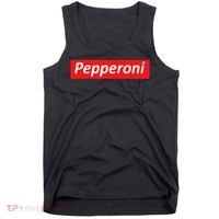 Funny Pizza Pepperoni & Not Supreme For Ns, Tweens Tank Top thumb 0