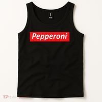 Funny Pizza Pepperoni & Not Supreme For Ns, Tweens Tank Top thumb 2