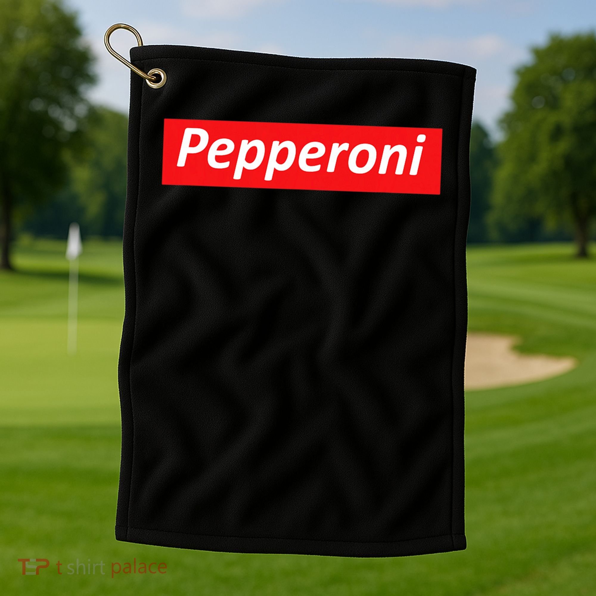 Funny Pizza Pepperoni & Not Supreme For Ns, Tweens Golf Towel
