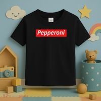 Funny Pizza Pepperoni & Not Supreme For Ns, Tweens Toddler T-Shirt thumb 3