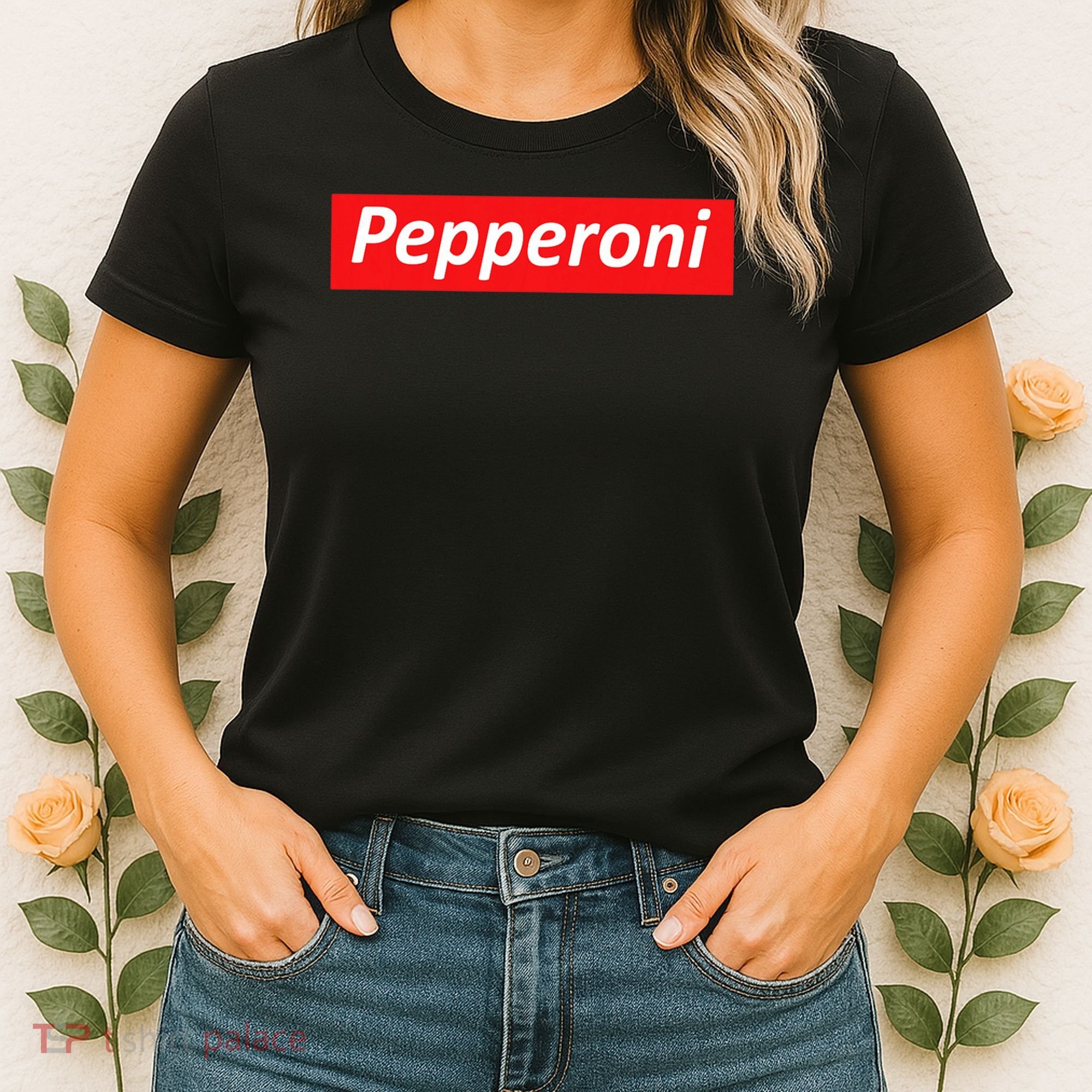 Funny Pizza Pepperoni & Not Supreme For Ns, Tweens Women's T-Shirt