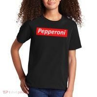 Funny Pizza Pepperoni & Not Supreme For Ns, Tweens Kids T-Shirt thumb 2