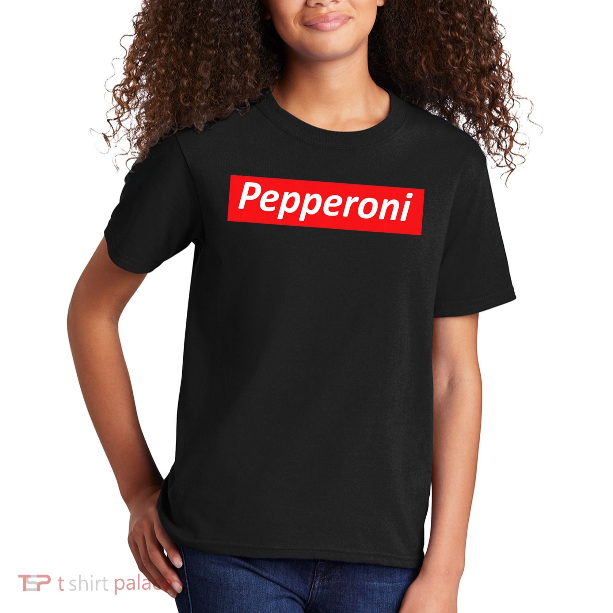 Funny Pizza Pepperoni & Not Supreme For Ns, Tweens Kids T-Shirt