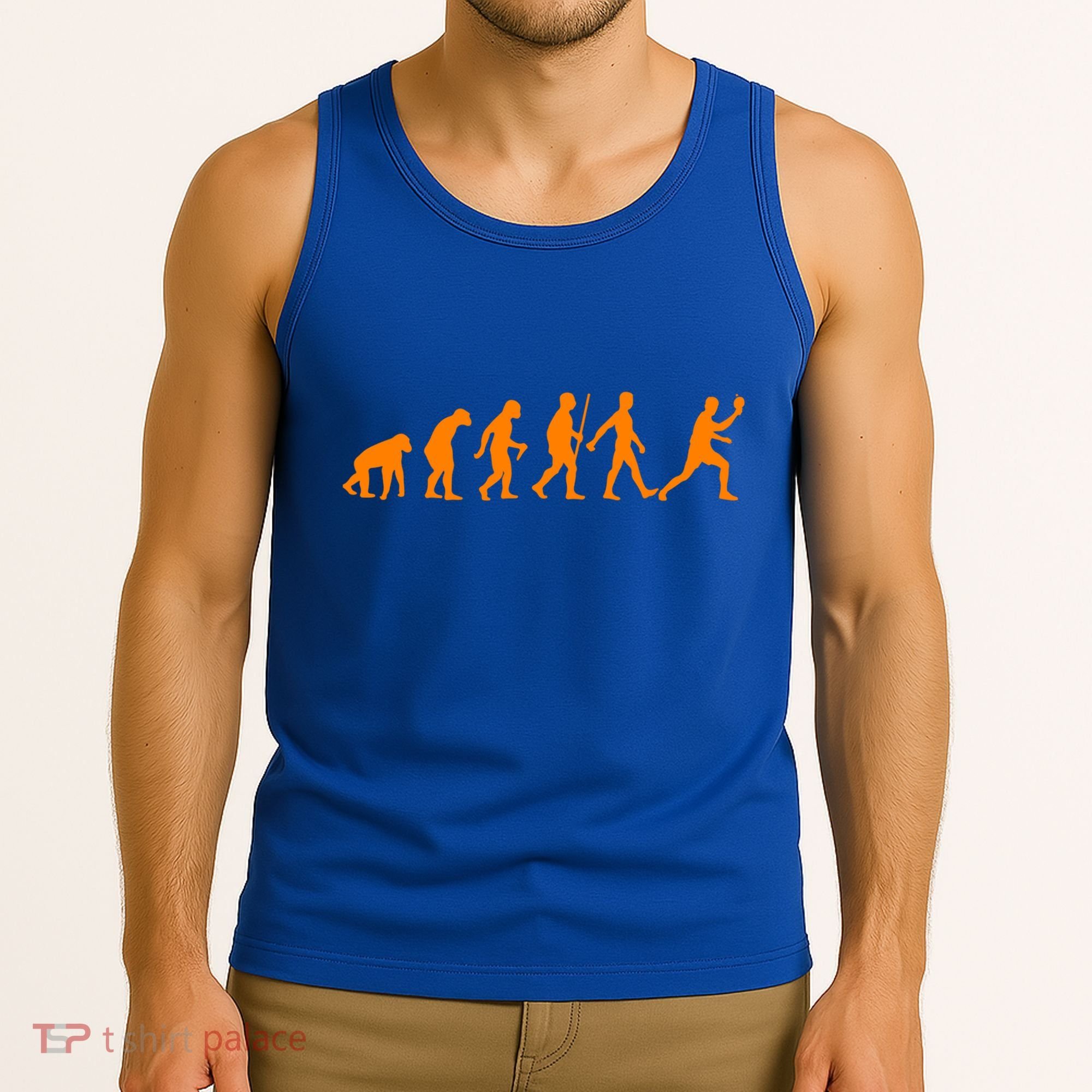 Funny Ping Pong Gift Table Tennis Player Evolution Gift Tank Top