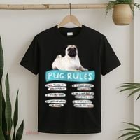 Funny Pug Pug Rules Pug Lover Pug Owner T-Shirt thumb 2