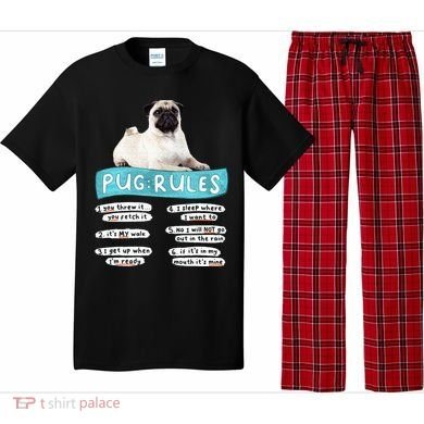 Funny Pug Pug Rules Pug Lover Pug Owner Pajama Set