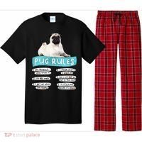 Funny Pug Pug Rules Pug Lover Pug Owner Pajama Set thumb 0