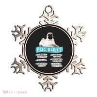 Funny Pug Pug Rules Pug Lover Pug Owner Ornament thumb 0