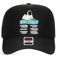 Funny Pug Pug Rules Pug Lover Pug Owner Hat thumb 0