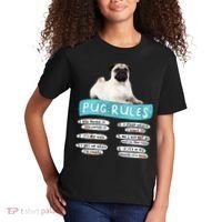 Funny Pug Pug Rules Pug Lover Pug Owner Kids T-Shirt thumb 2