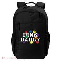 Funny Pickleball Pun For Pickleball Players Dink Daddy Gift Backpack thumb 0