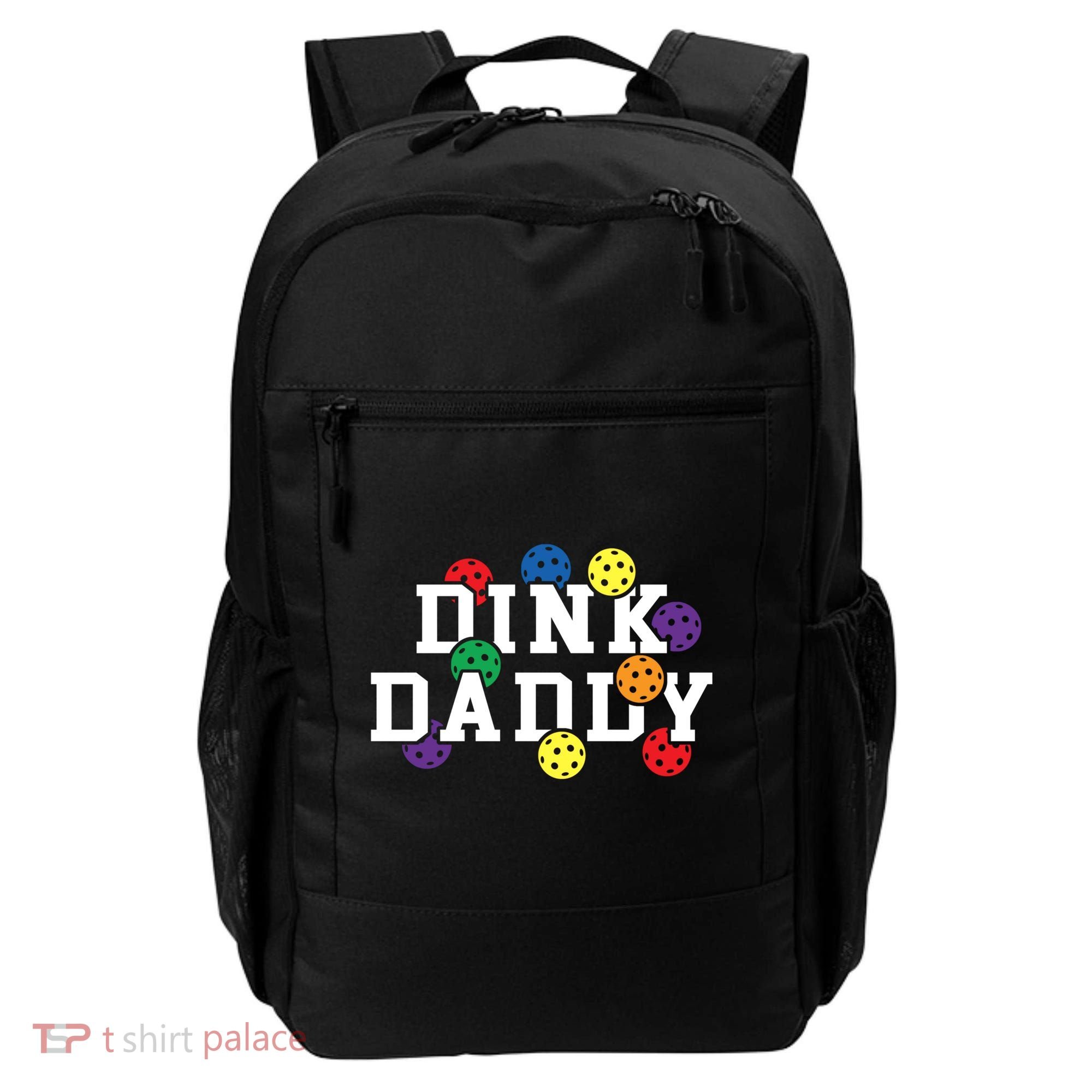 Funny Pickleball Pun For Pickleball Players Dink Daddy Gift Backpack