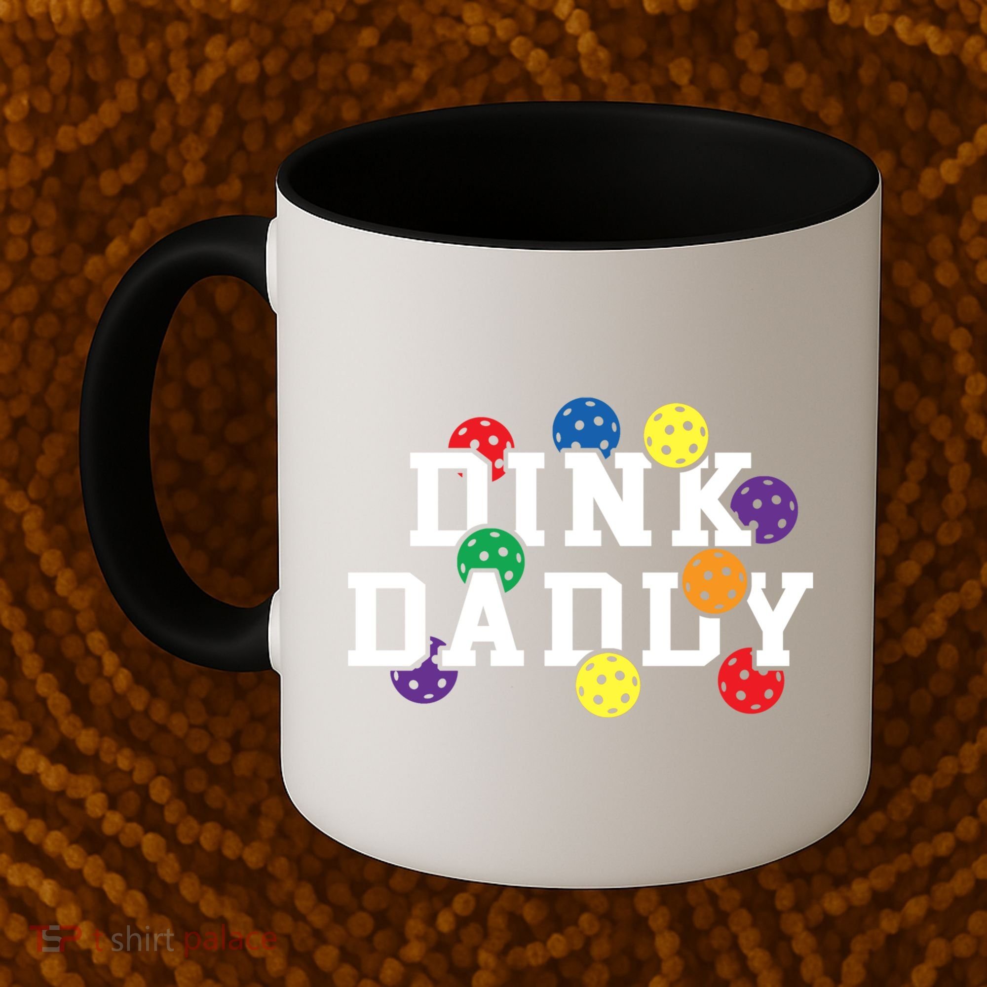 Funny Pickleball Pun For Pickleball Players Dink Daddy Gift Coffee Mug