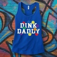 Funny Pickleball Pun For Pickleball Players Dink Daddy Gift Women's Tank Top thumb 3