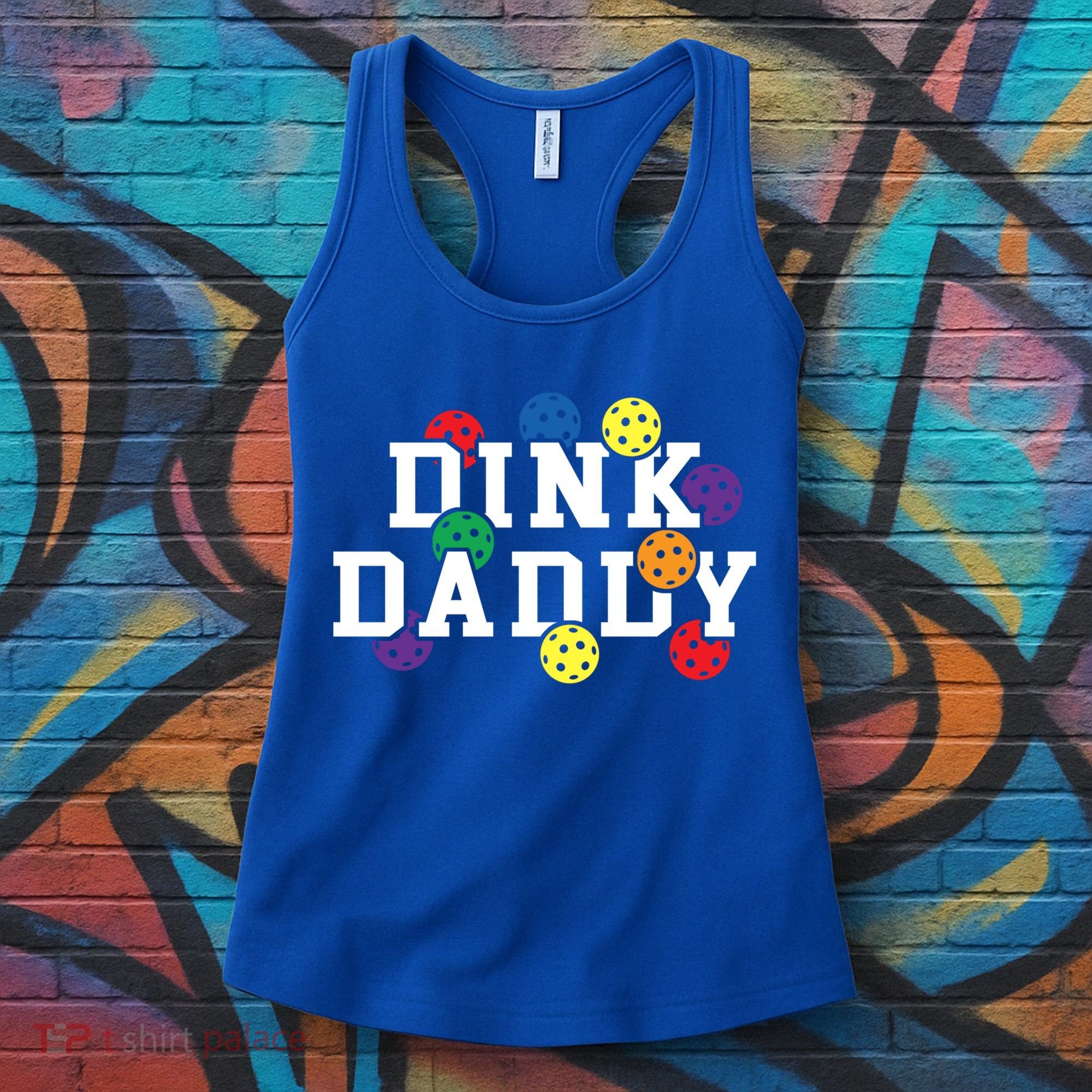 Funny Pickleball Pun For Pickleball Players Dink Daddy Gift Women's Tank Top