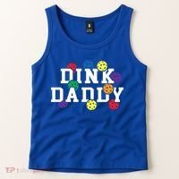 Funny Pickleball Pun For Pickleball Players Dink Daddy Gift Tank Top thumb 2