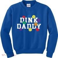 Funny Pickleball Pun For Pickleball Players Dink Daddy Gift Kids Sweatshirt thumb 0