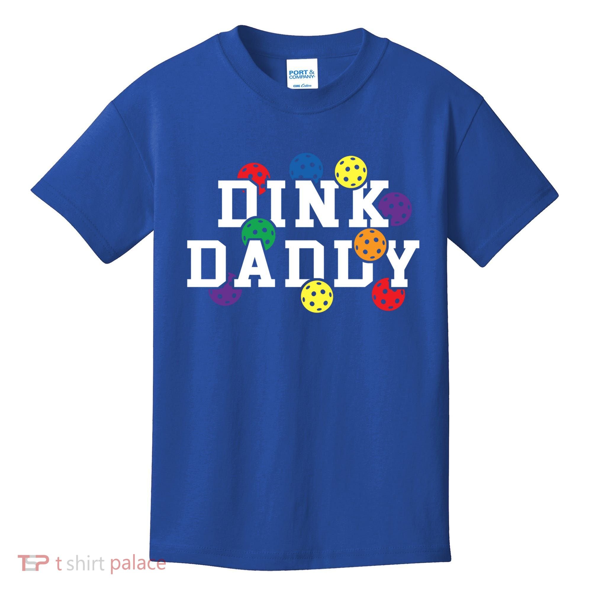 Funny Pickleball Pun For Pickleball Players Dink Daddy Gift Kids T-Shirt