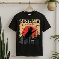 Funny Pug Pugzilla Funny Dog Pug T-Shirt thumb 2