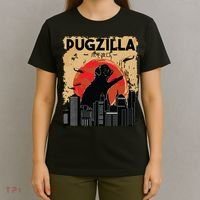 Funny Pug Pugzilla Funny Dog Pug T-Shirt thumb 4
