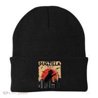 Funny Pug Pugzilla Funny Dog Pug Beanie thumb 0