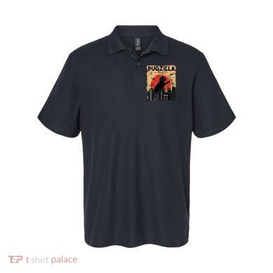 Funny Pug Pugzilla Funny Dog Pug Polo