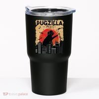 Funny Pug Pugzilla Funny Dog Pug Tumbler thumb 0