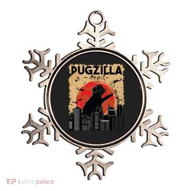 Funny Pug Pugzilla Funny Dog Pug Ornament