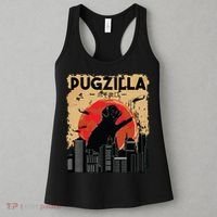 Funny Pug Pugzilla Funny Dog Pug Women's Tank Top thumb 3