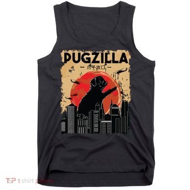 Funny Pug Pugzilla Funny Dog Pug Tank Top