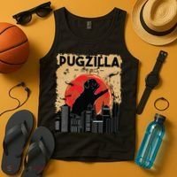 Funny Pug Pugzilla Funny Dog Pug Tank Top thumb 4